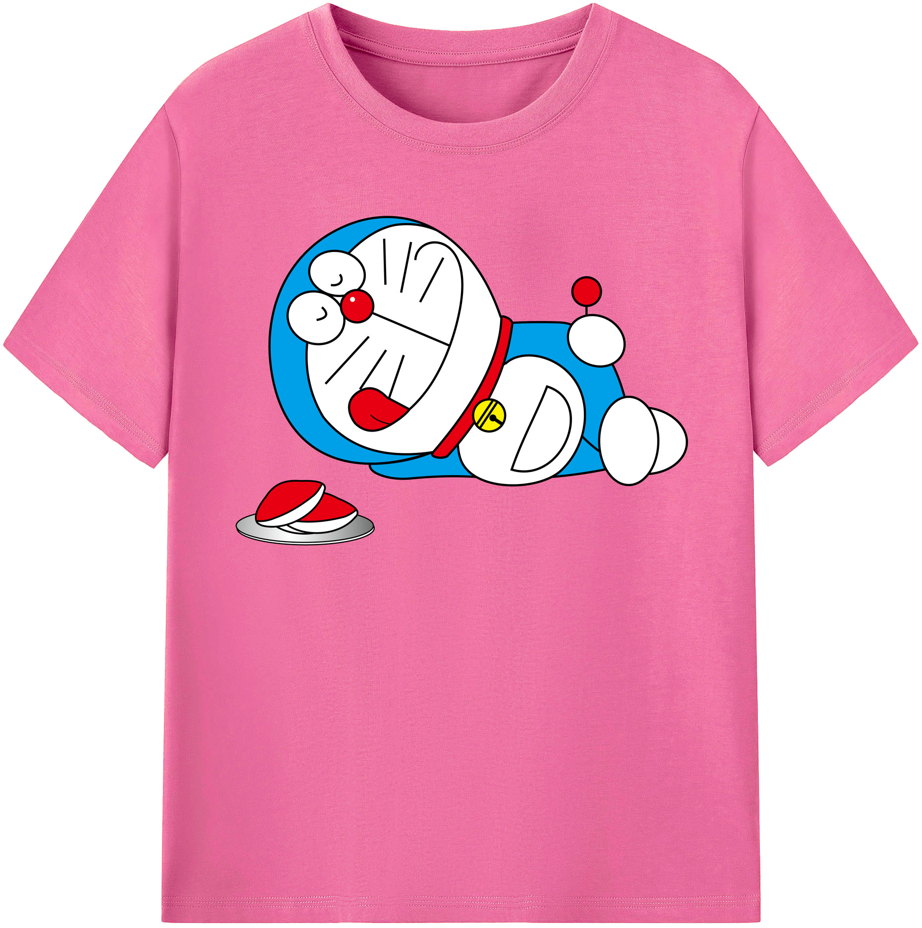 （画像用） ドラえもん Doraemon レディースカジュアルプリントTシャツ（綿100％）